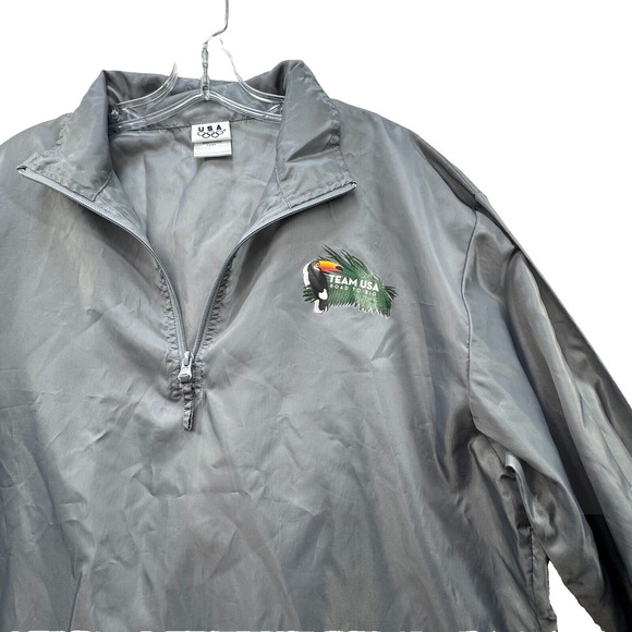 Team USA Olympics‎ Road To Rio 2016 Windbreaker Jacket Poncho Adult Size Large - Picture 1 of 9